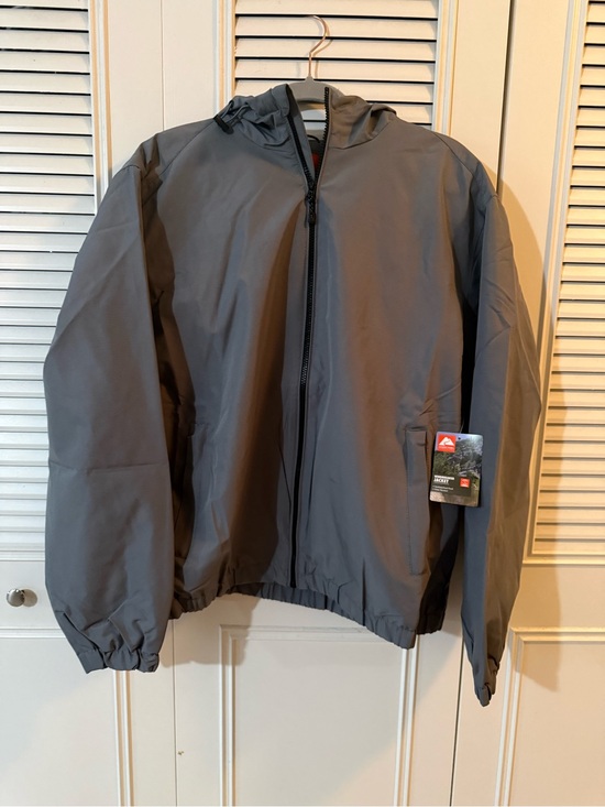 Ozark Trail Other - Ozark Trail Men's Gray Hooded Windbreaker Jacket